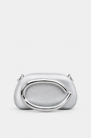 Silver večernja torbica