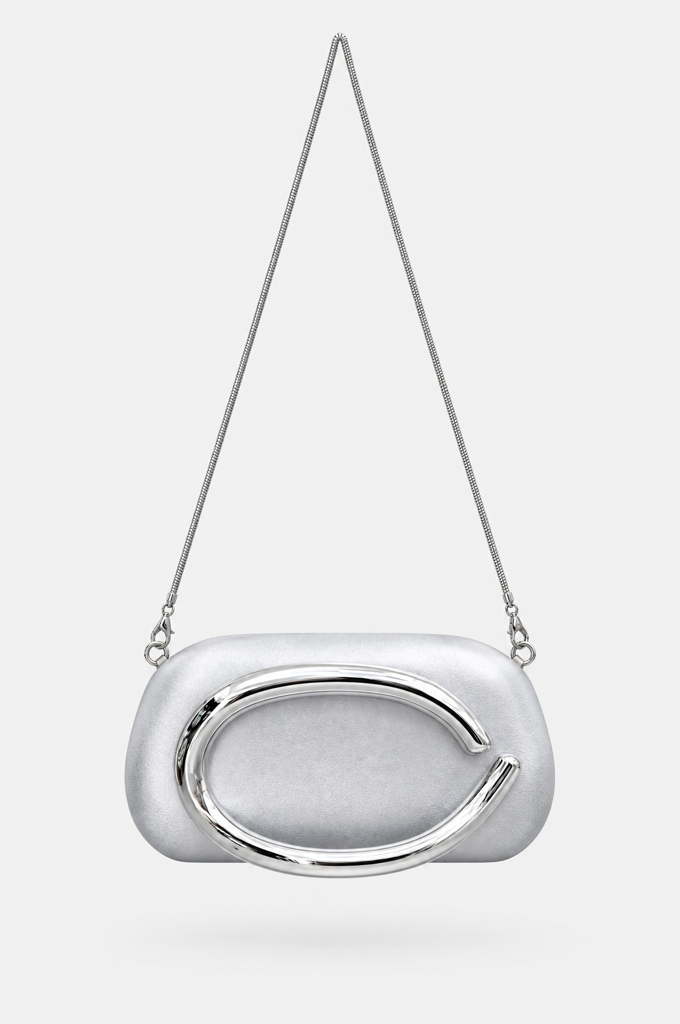 Silver večernja torbica