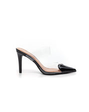 Crne štikle na tanku petu