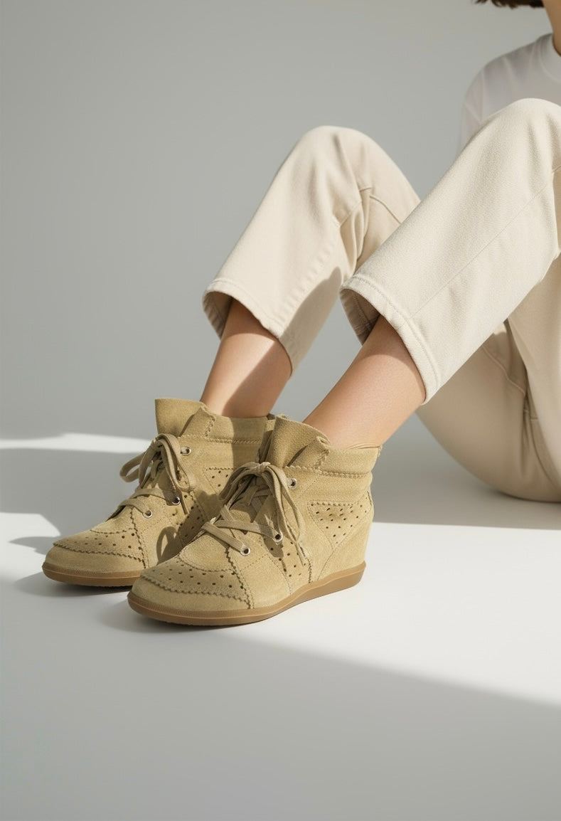 Bež tenisice od prave kože