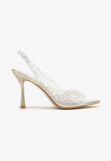 Zlatne sandale na tanku petu