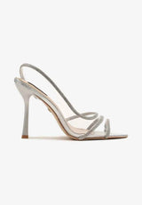 Silver sandale na tanku petu