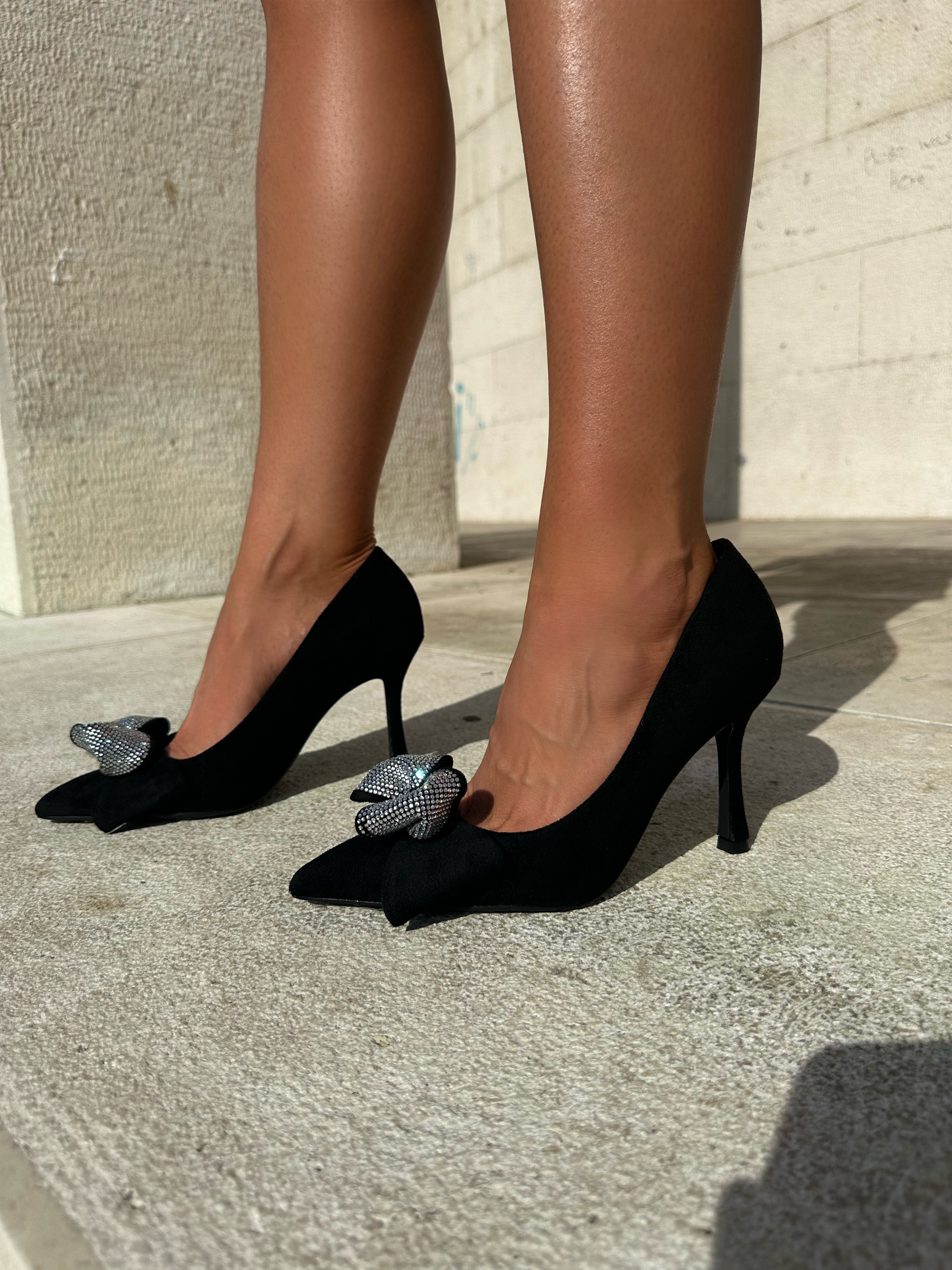 Crne salonke na tanku petu - Cipelice