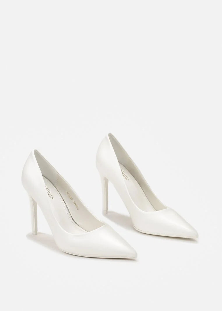 Bijele salonke na tanku petu - Cipelice