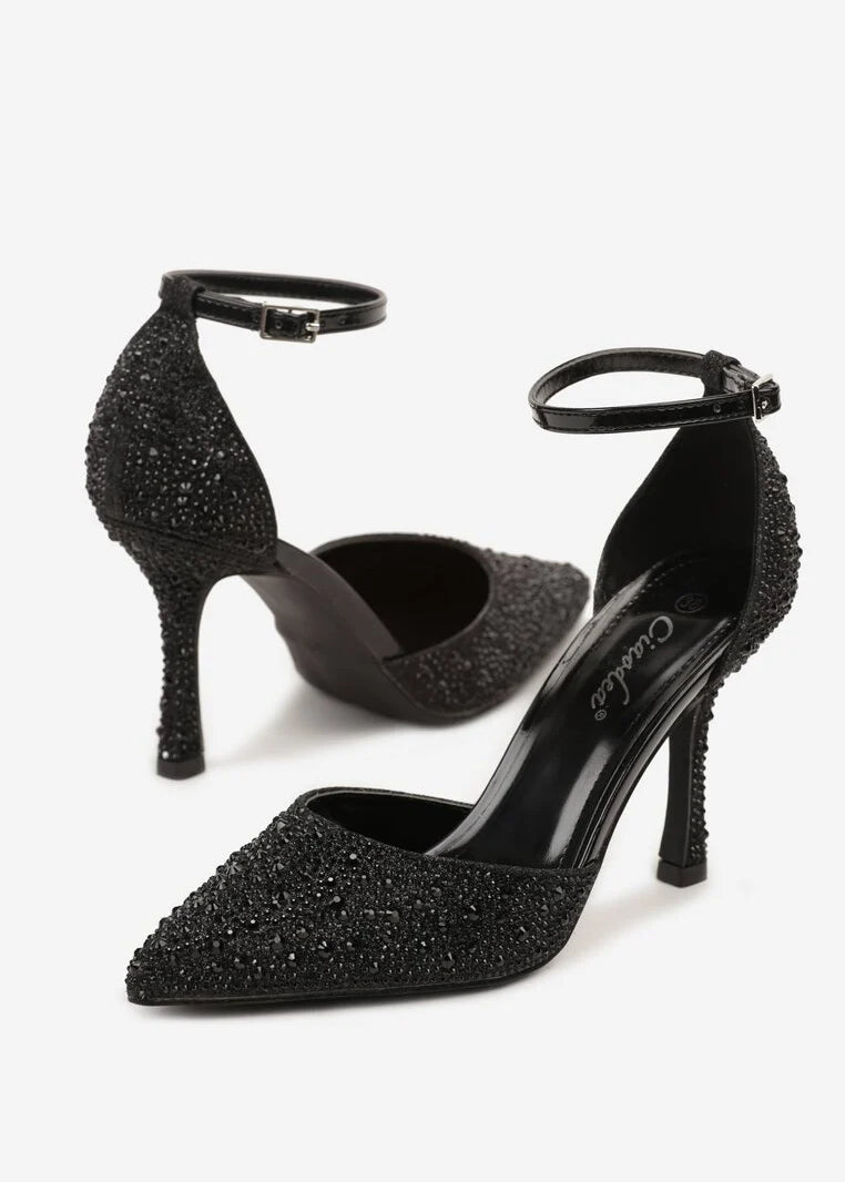 Crne štikle na tanku petu - Cipelice