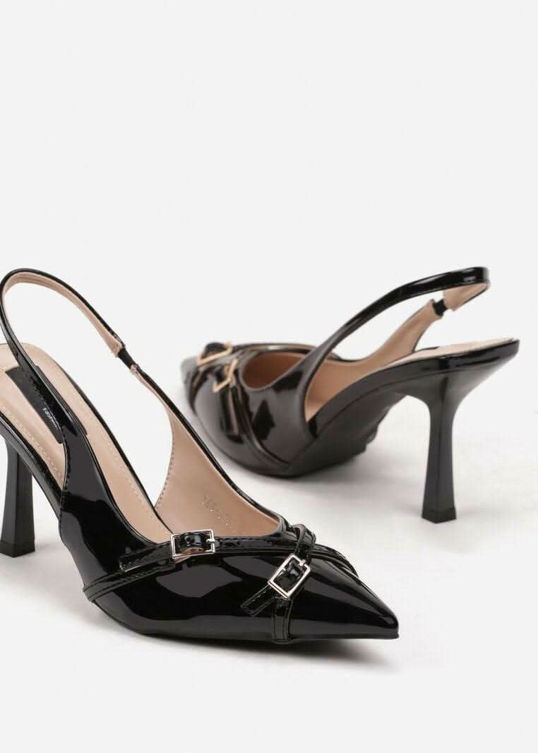 Crne štikle na tanku petu - Cipelice