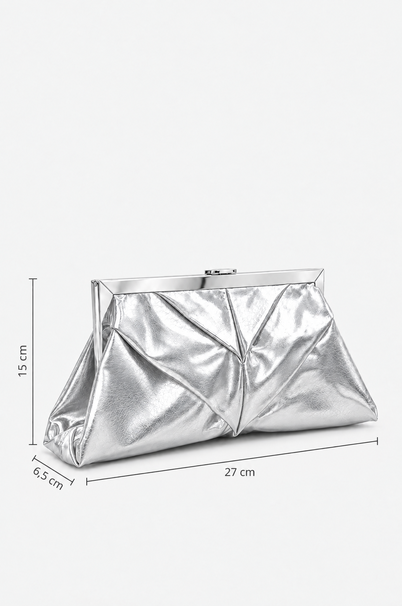 Silver večernja torbica