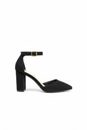 Black sandal with block heel