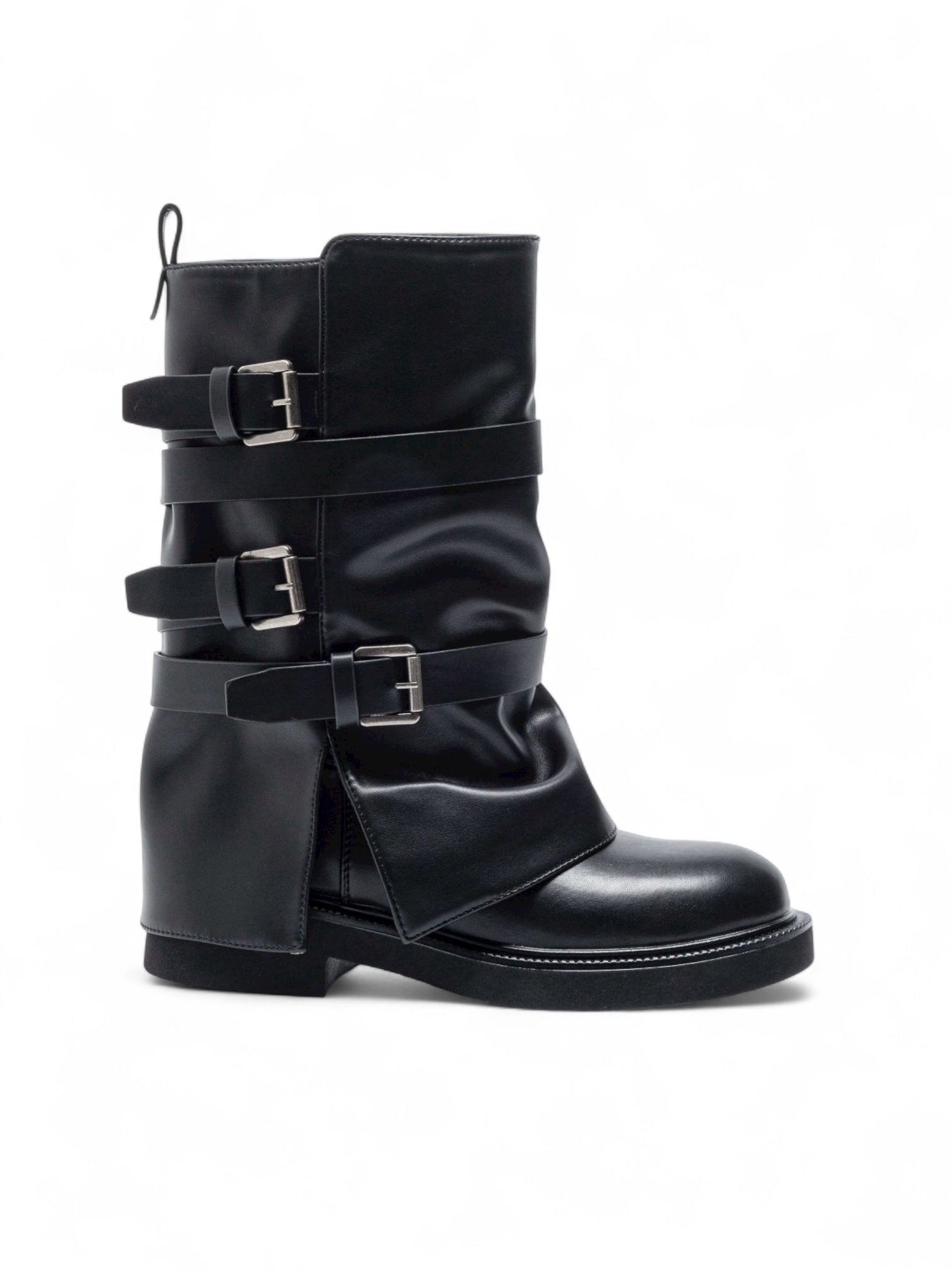 Black biker boots