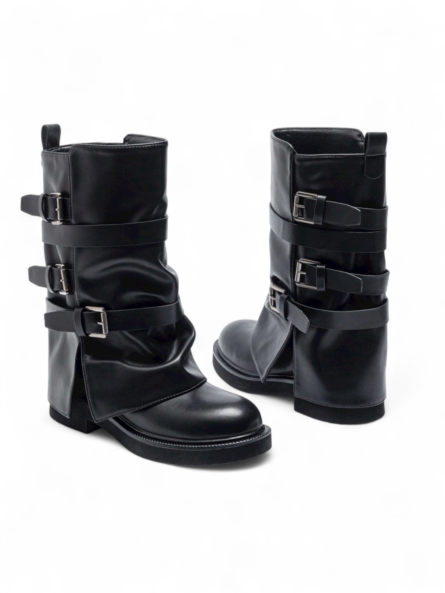 Black biker boots