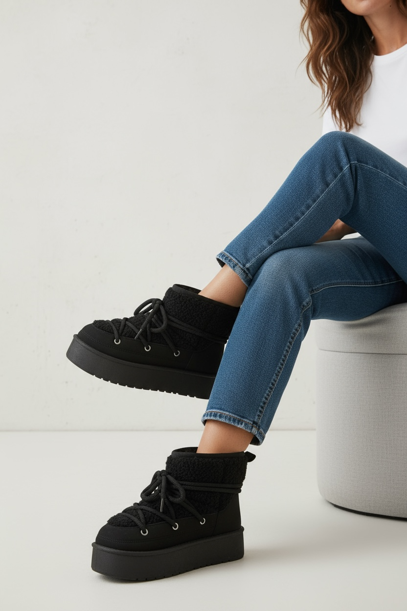 Crne zimske gležnjače