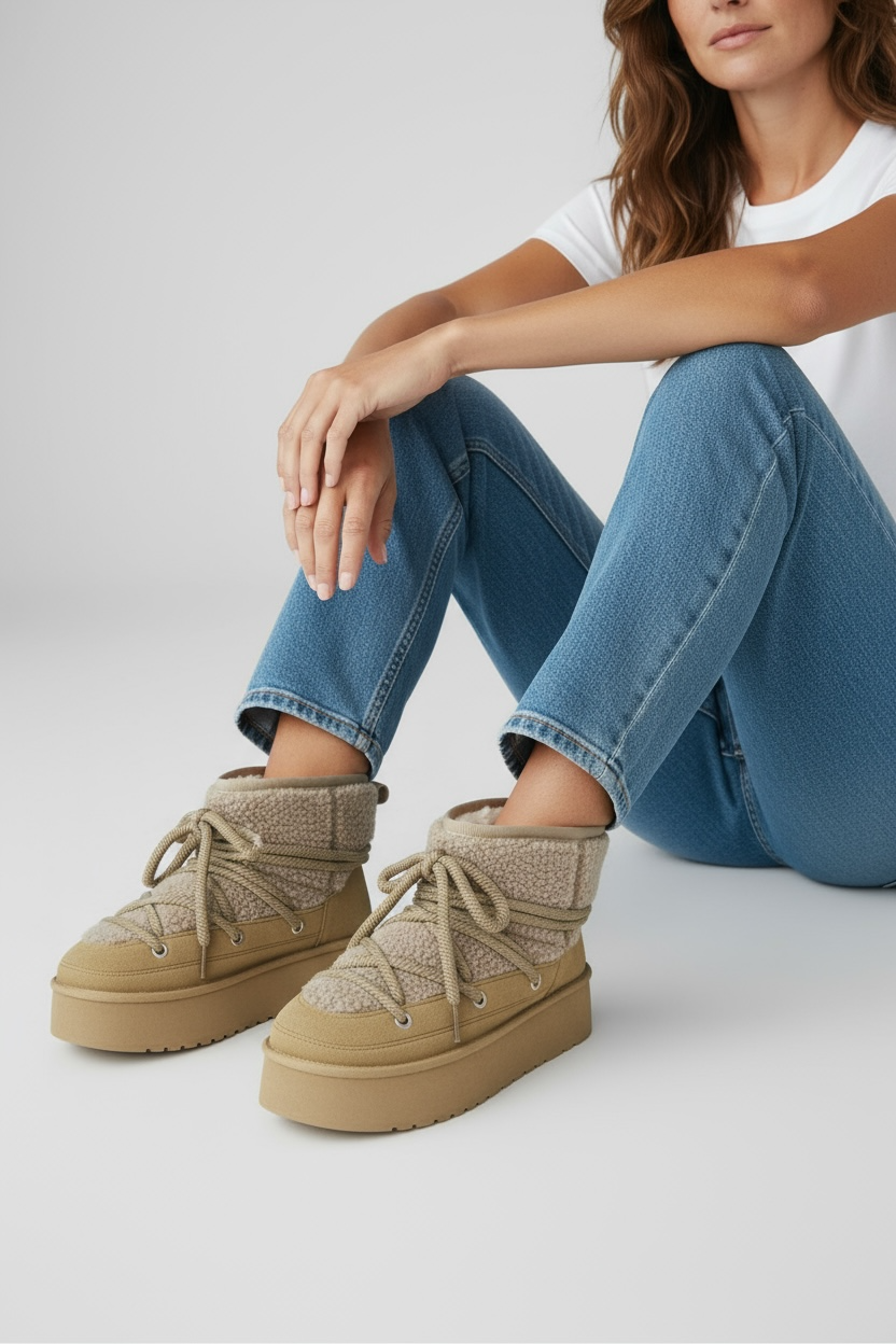 Khaki zimske gležnjače