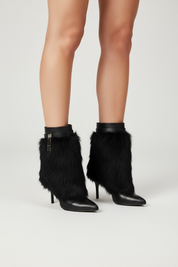 Crne čizme na tanku petu