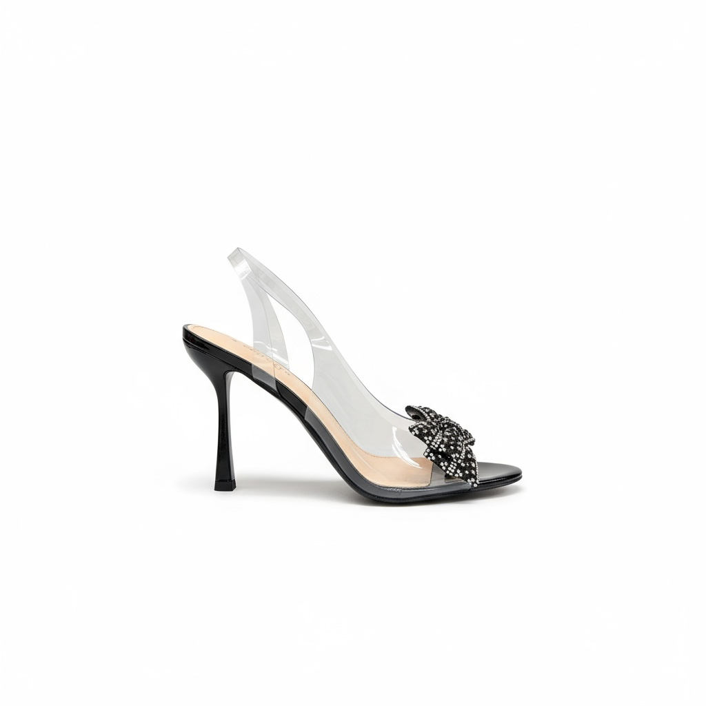 Sandals on a thin heel