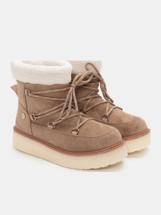 Khaki winter ankle boots 