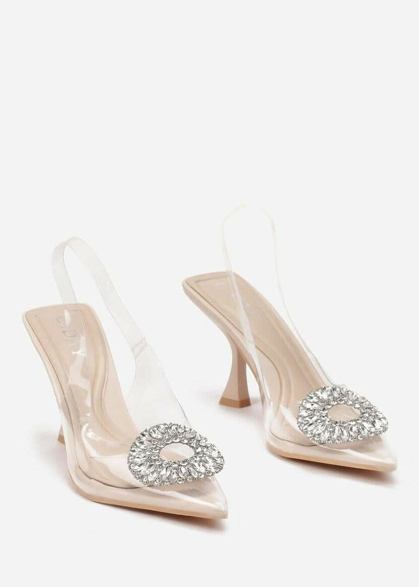 Bež štikle na tanku petu - Cipelice