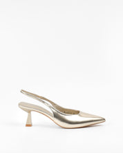 Gold thin-heeled stilettos DESCRIPTION!!