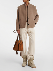 Bež kožne tenisice s čičkom