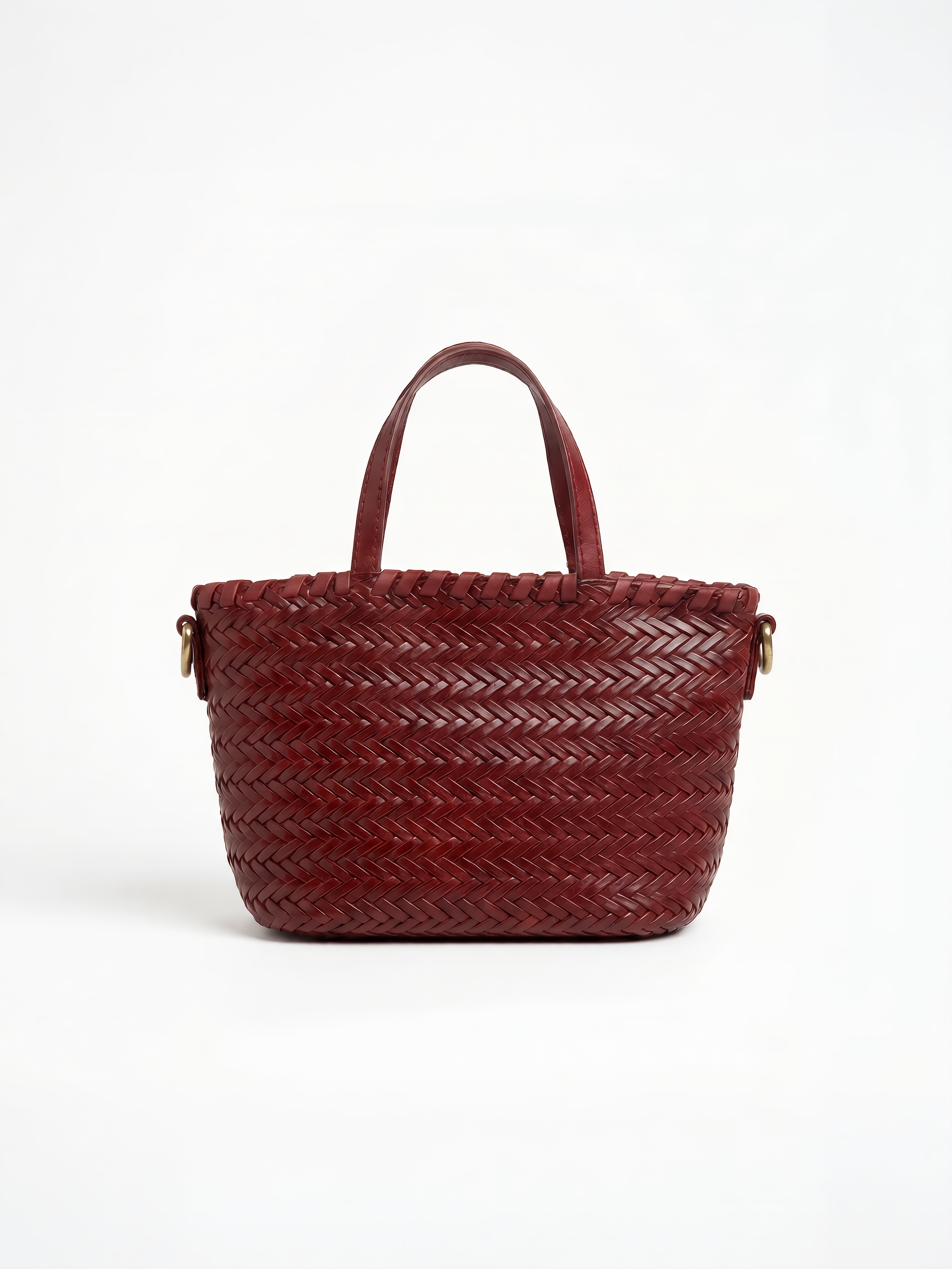 Bordo pletena mini torbica
