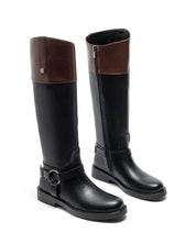 Black high riding boots