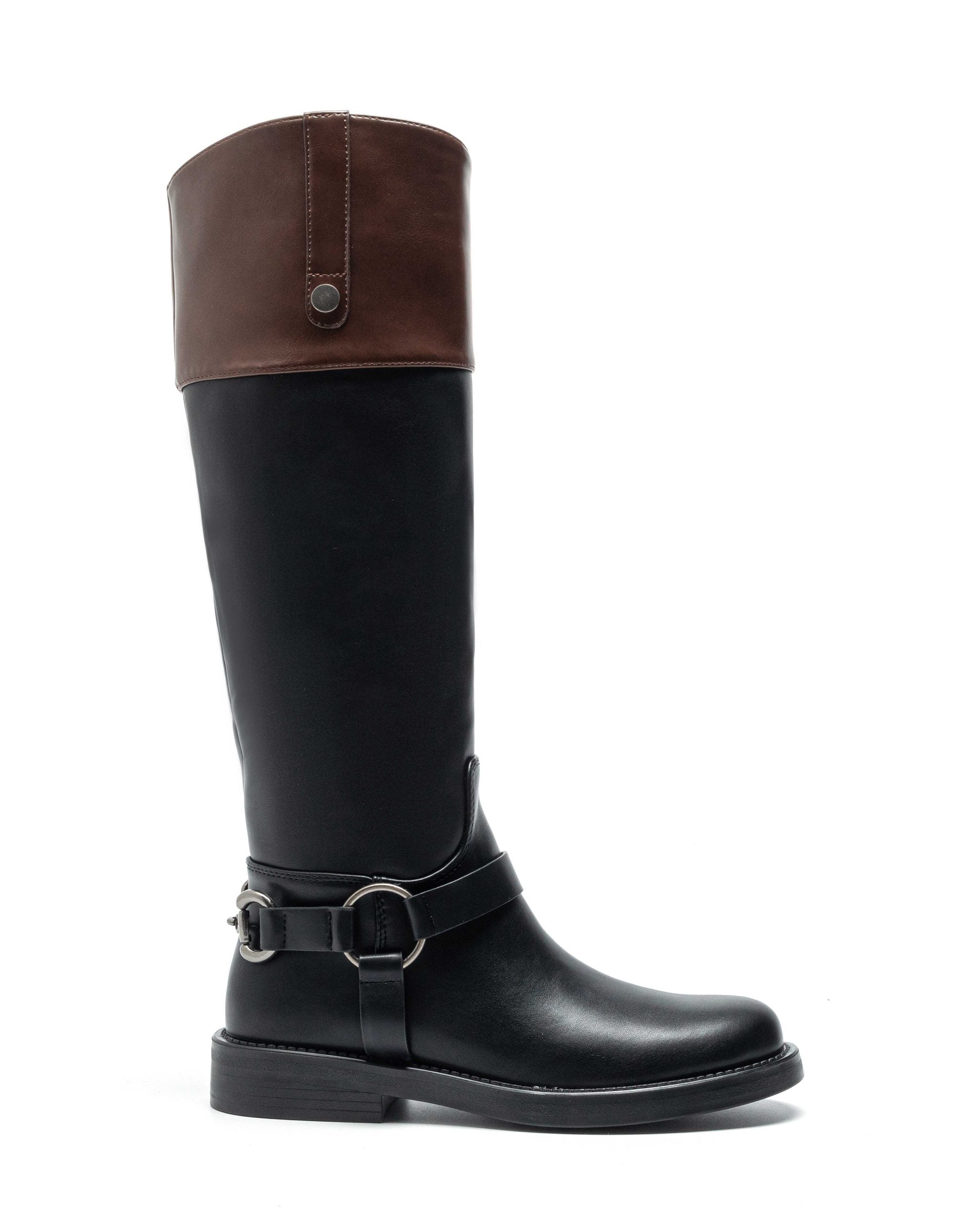 Black high riding boots