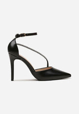 Sandals on a thin heel